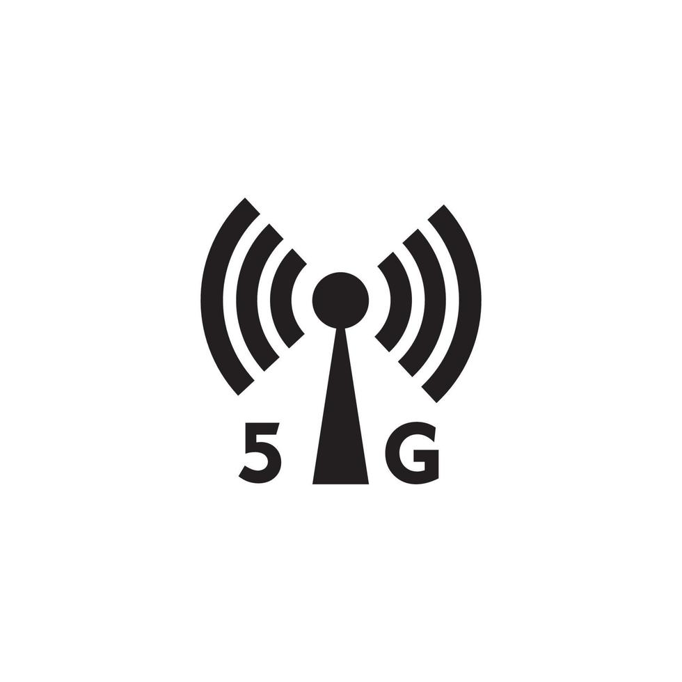 5g logo sign vector template