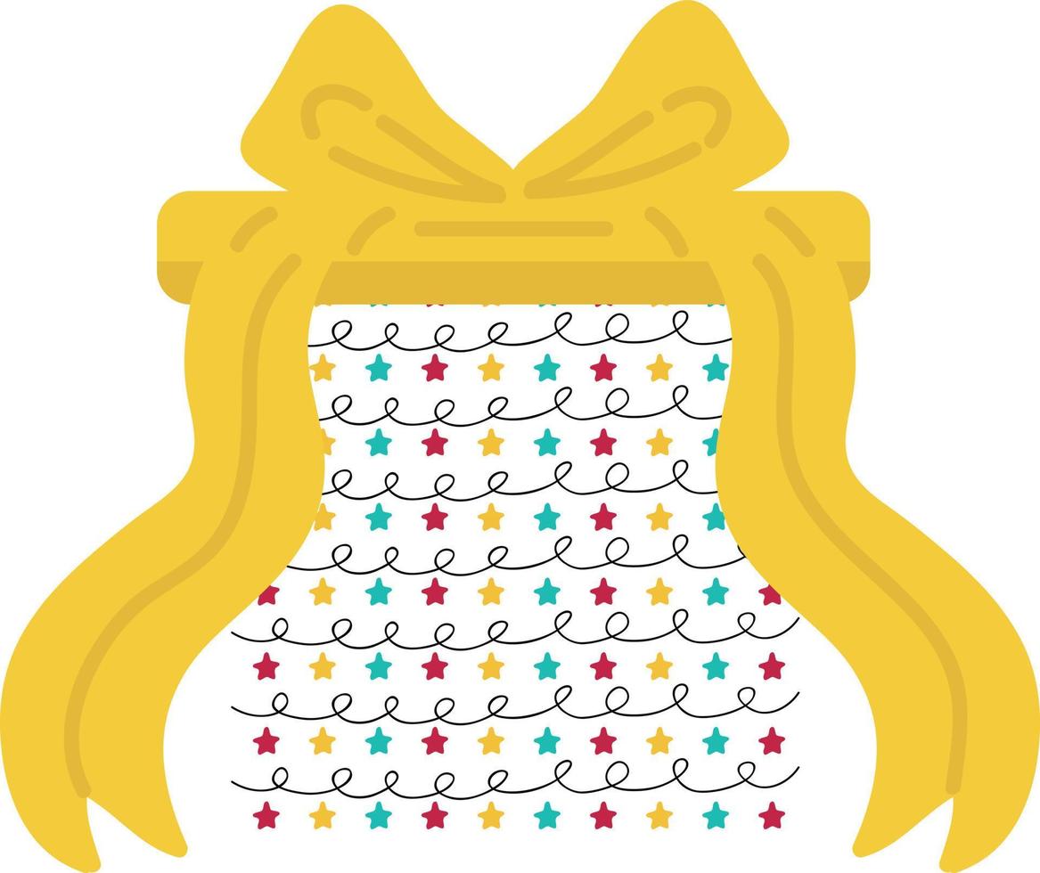 Christmas present. Garlands, flags, labels, bubbles, ribbons and stickers. Collection of Merry Christmas decorative icons vector