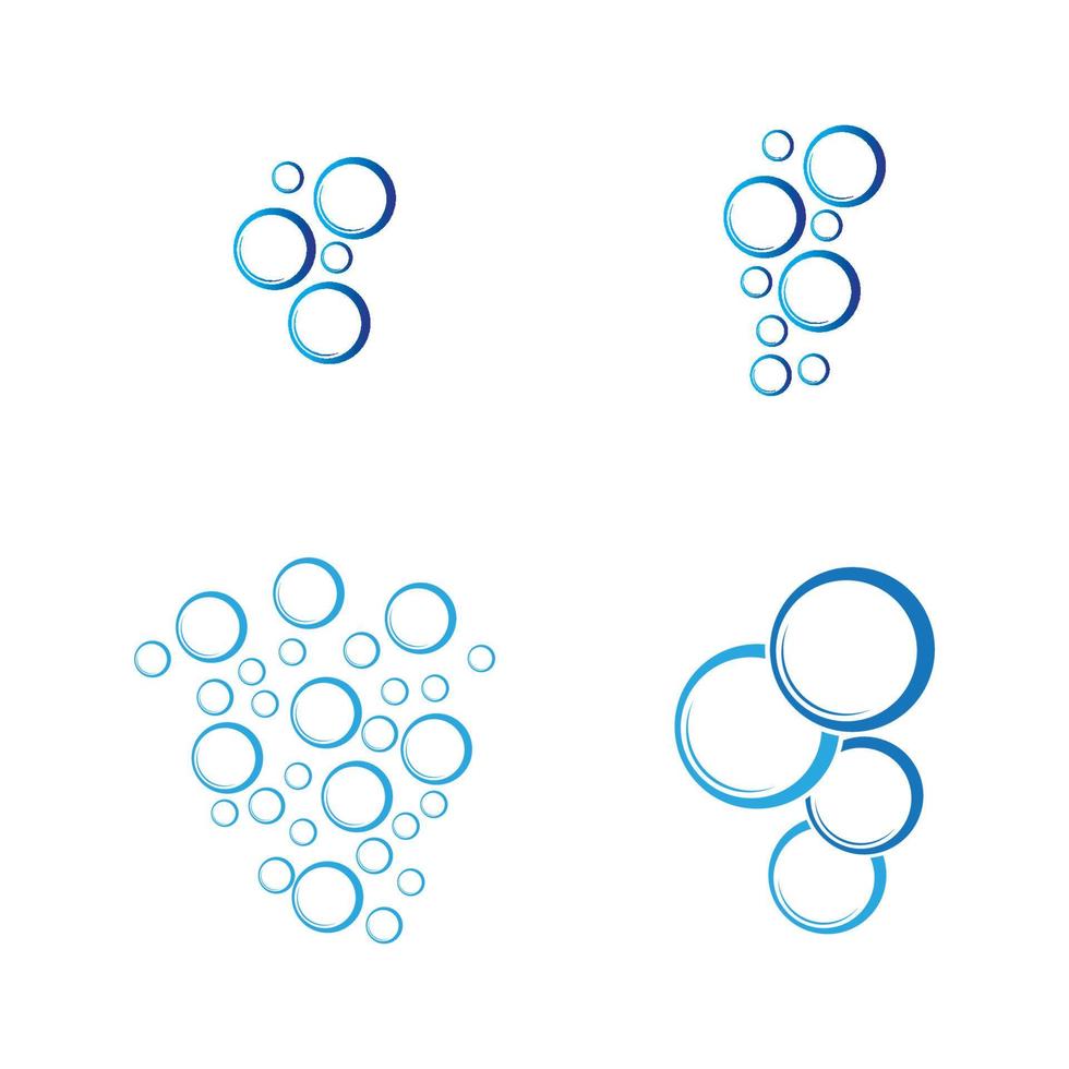 bubble water logo vector