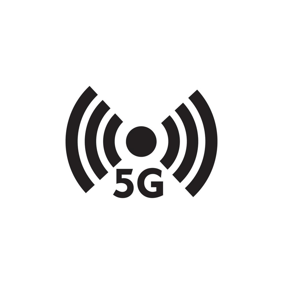 5g logo sign vector template