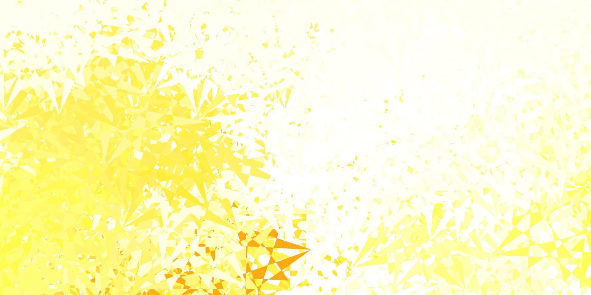 Light orange vector layout with triangle forms.