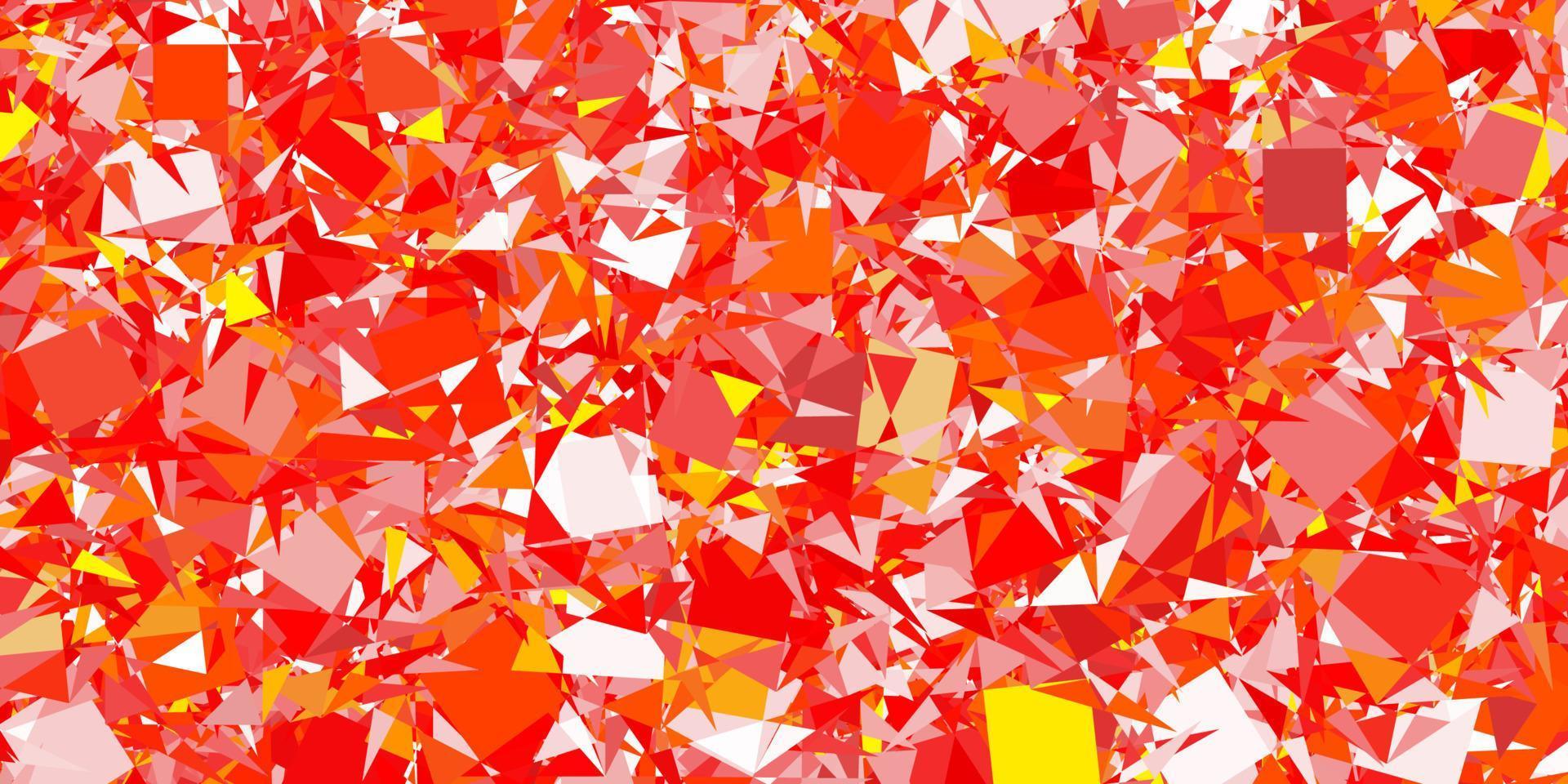 Light Orange vector background with triangles. 12819629 Vector Art at