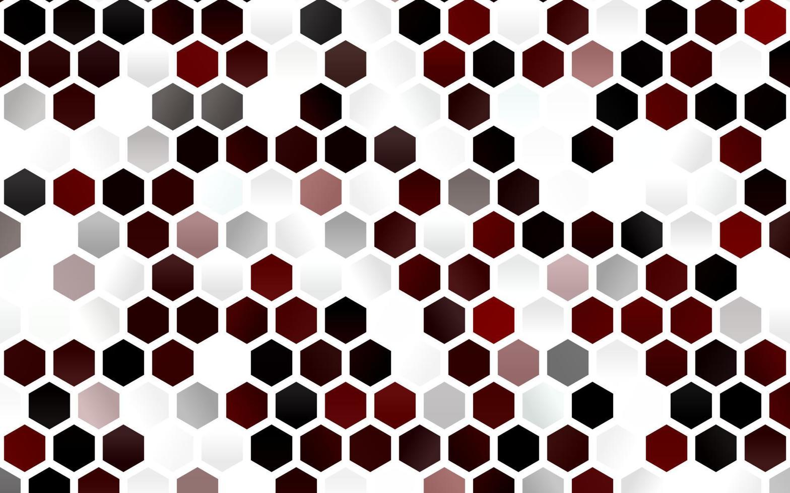 Light Red vector template in hexagonal style.