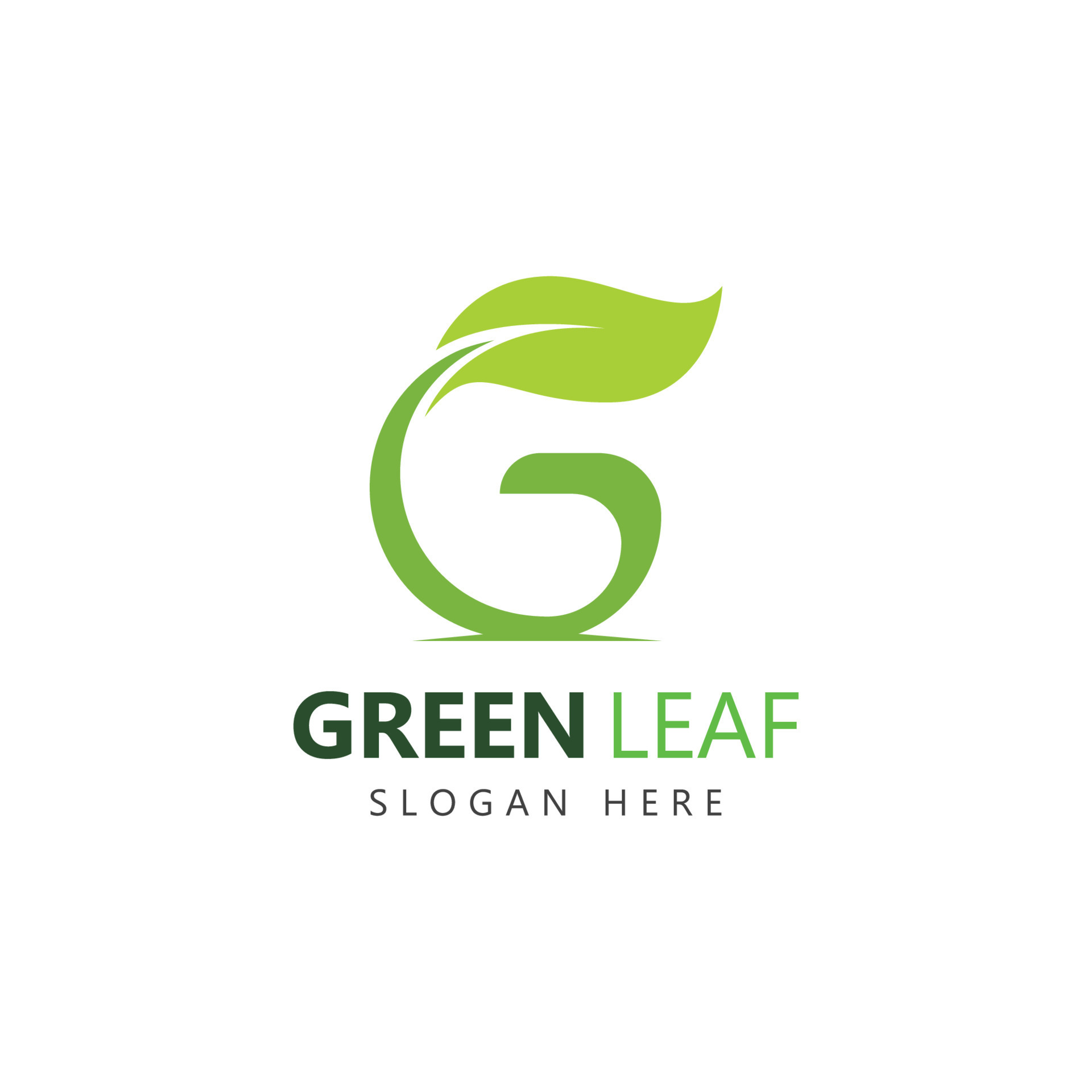 letter g leaf icon logo design concept 12819809 Vector Art at Vecteezy