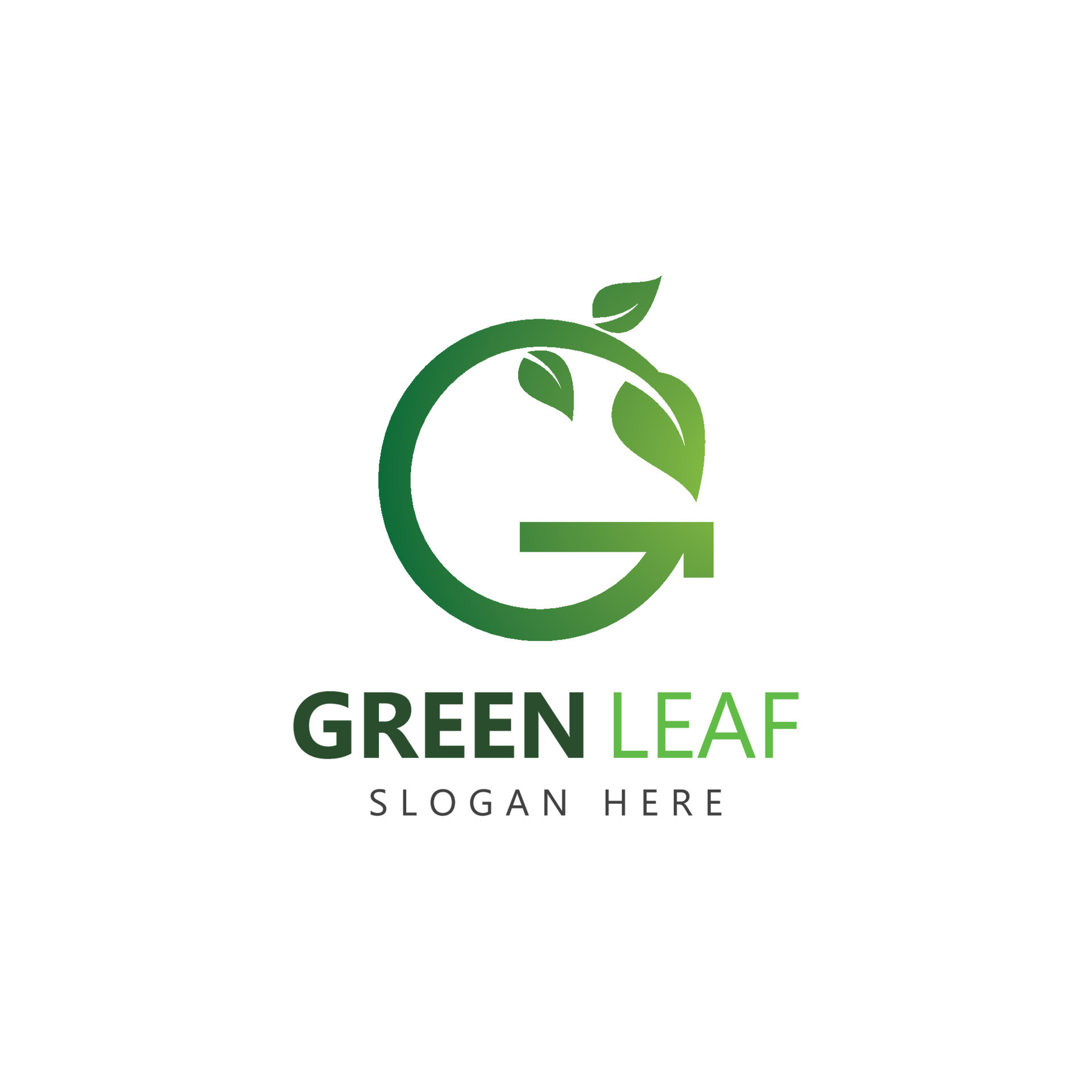 letter g leaf icon logo design concept 12819810 Vector Art at Vecteezy