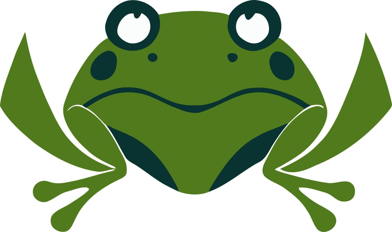 ilustración de rana indiferente vector