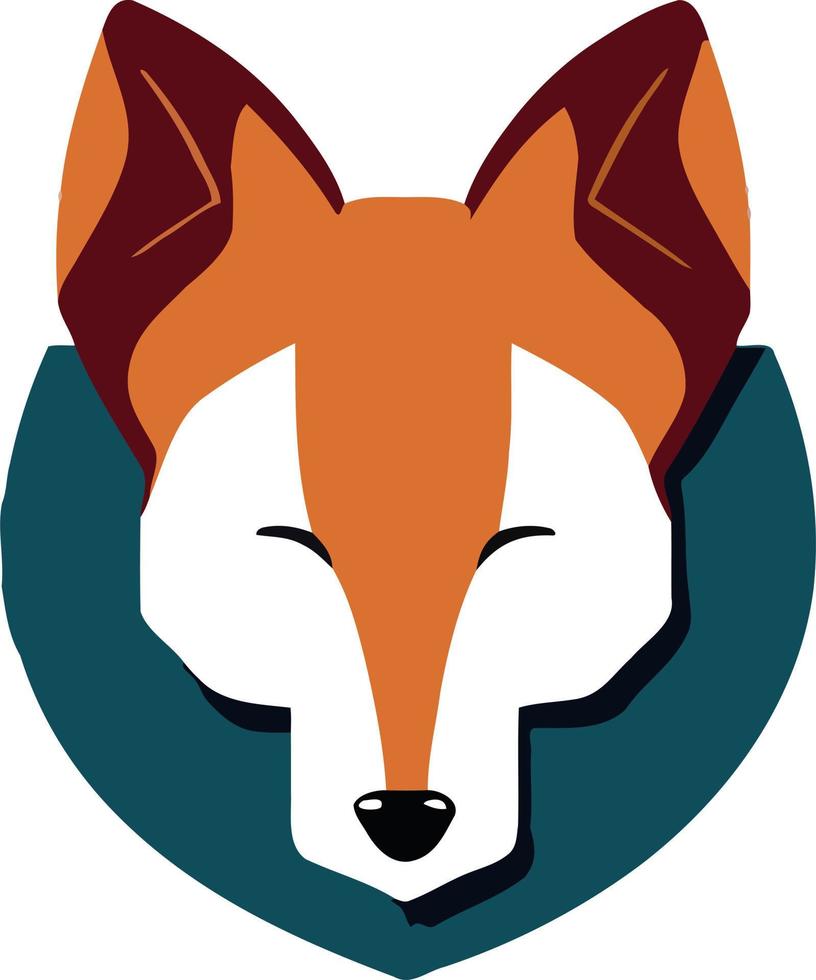 Cartoon Fox Head vector