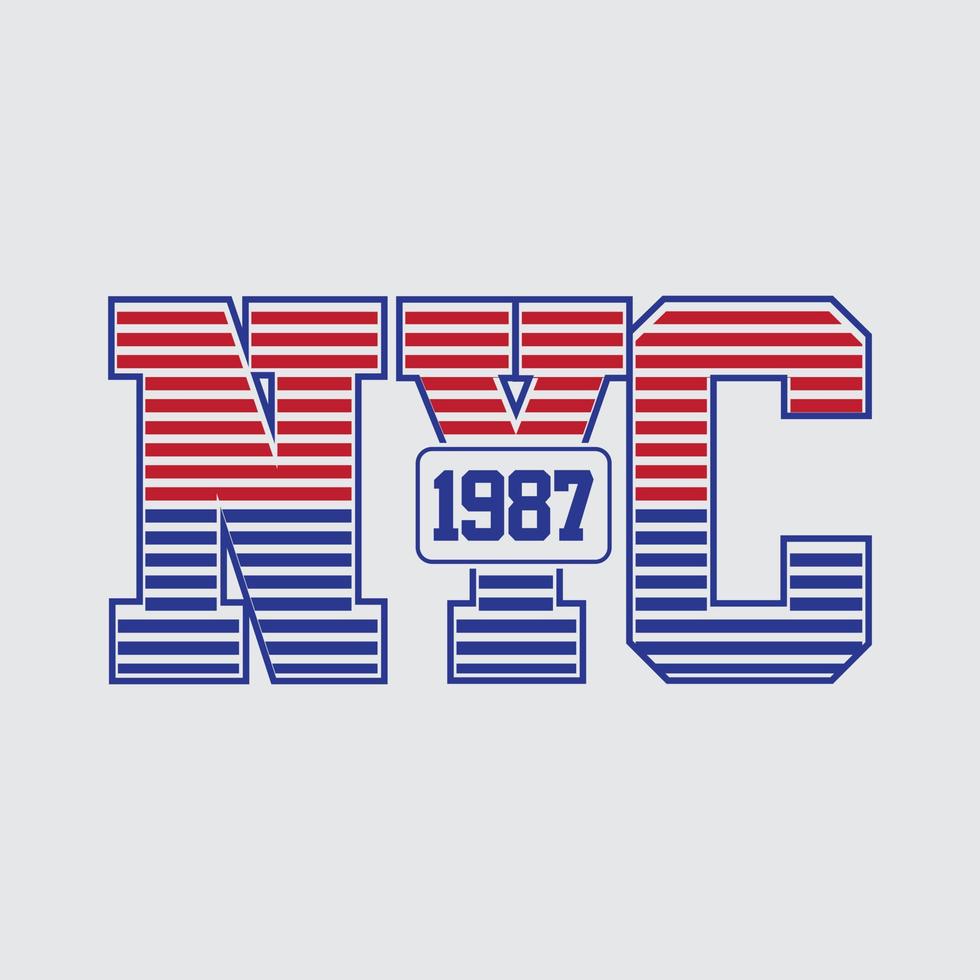 New york Brooklyn illustration typography. perfect for t shirt design vector