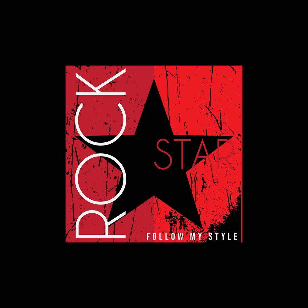 Rockstar t-shirt and apparel design vector