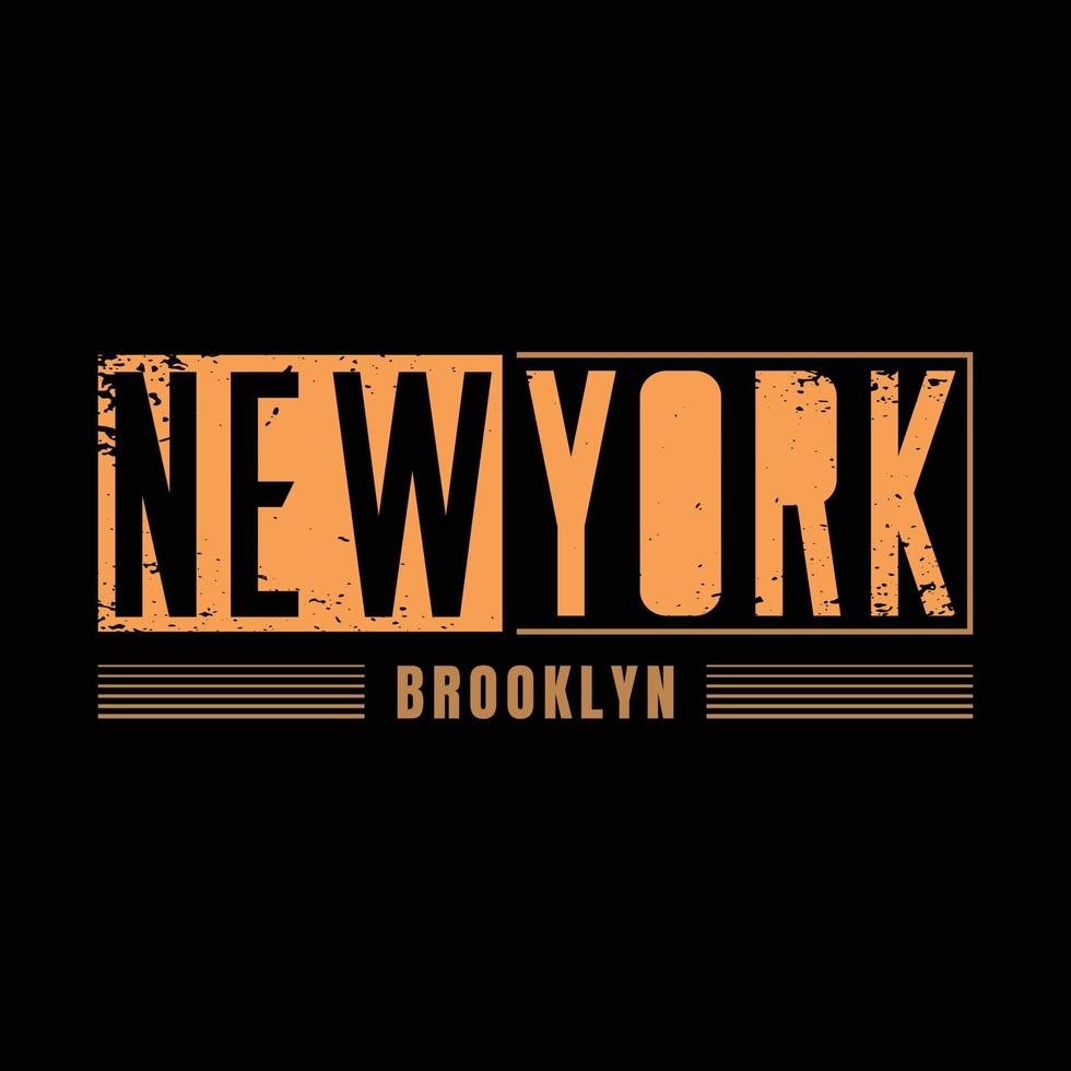 tipografía de ilustración de nueva york. perfecto para el diseño de camisetas vector