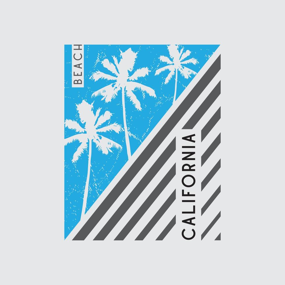 tipografía de ilustración de california. perfecto para el diseño de camisetas vector