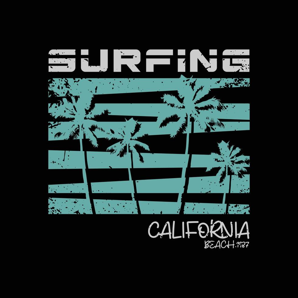 California illustration typography. perfect for t shirt design vector