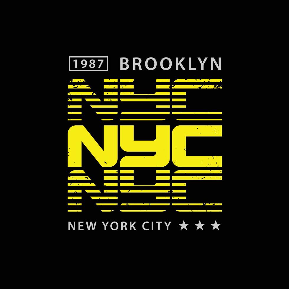 New york illustration typography. perfect for t shirt design vector