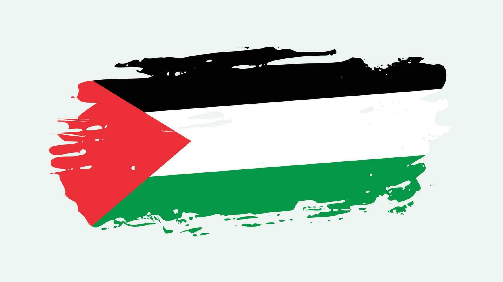 vector de diseño de bandera palestina grunge splash