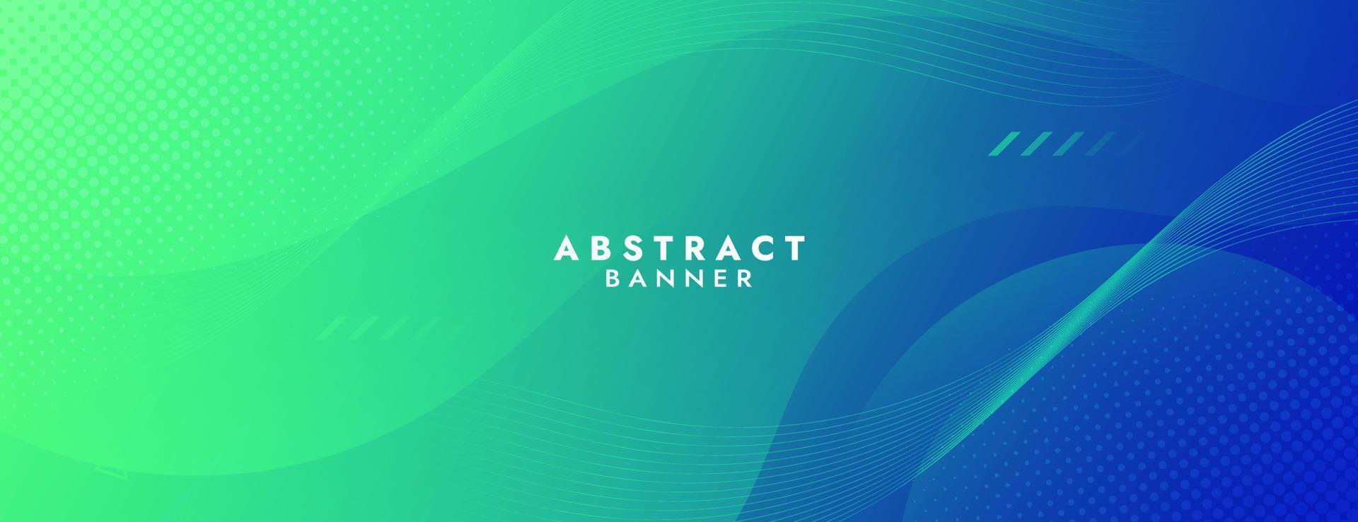 Abstract Green and blue  Fluid Wave Background vector