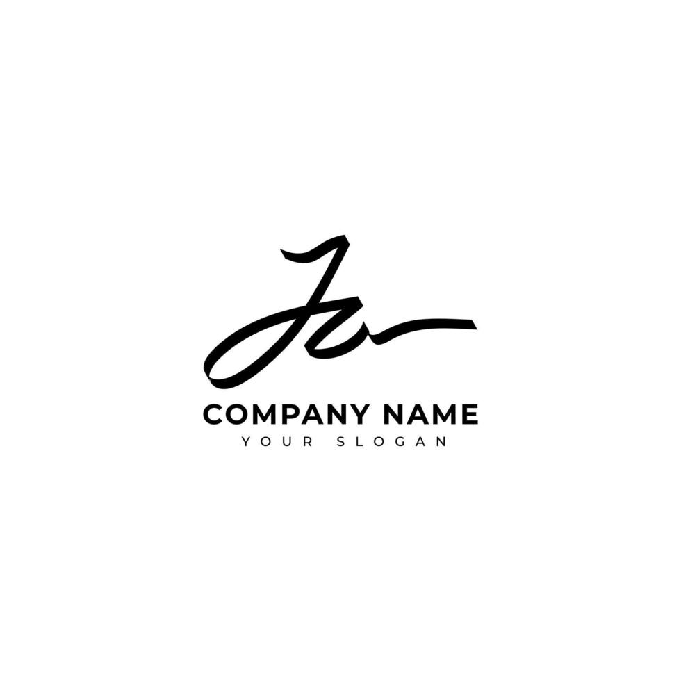 Ja Initial signature logo vector design