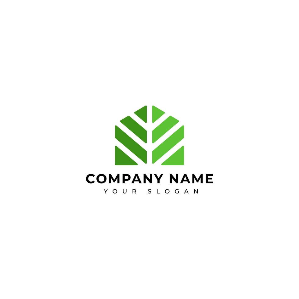 Green House  logo vector design template