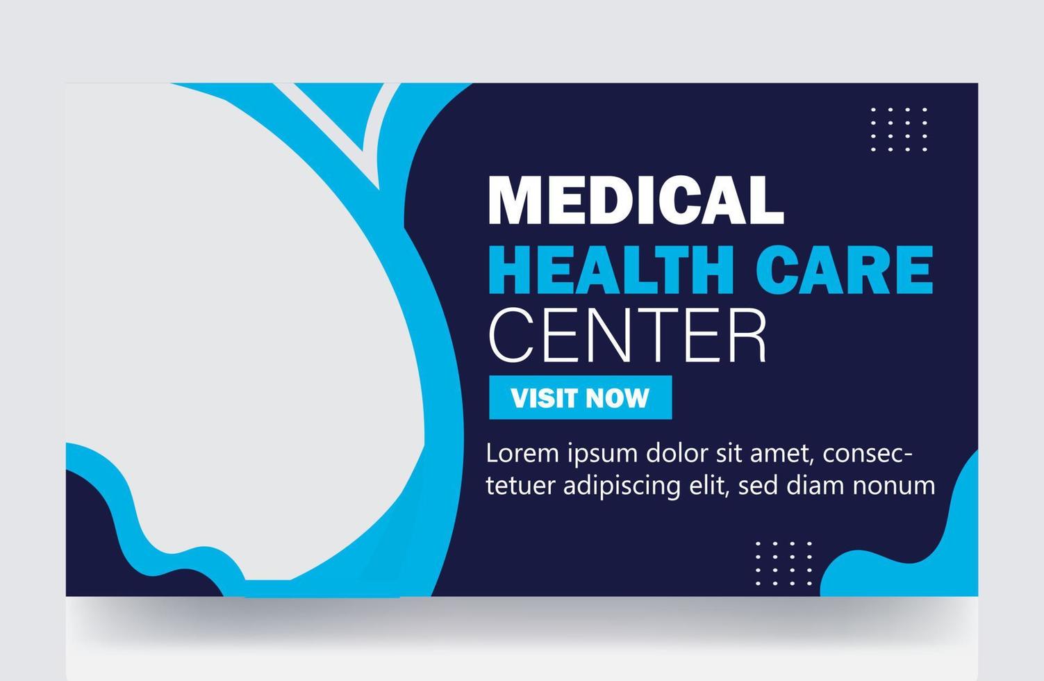 video thumbnail and web banner design template vector