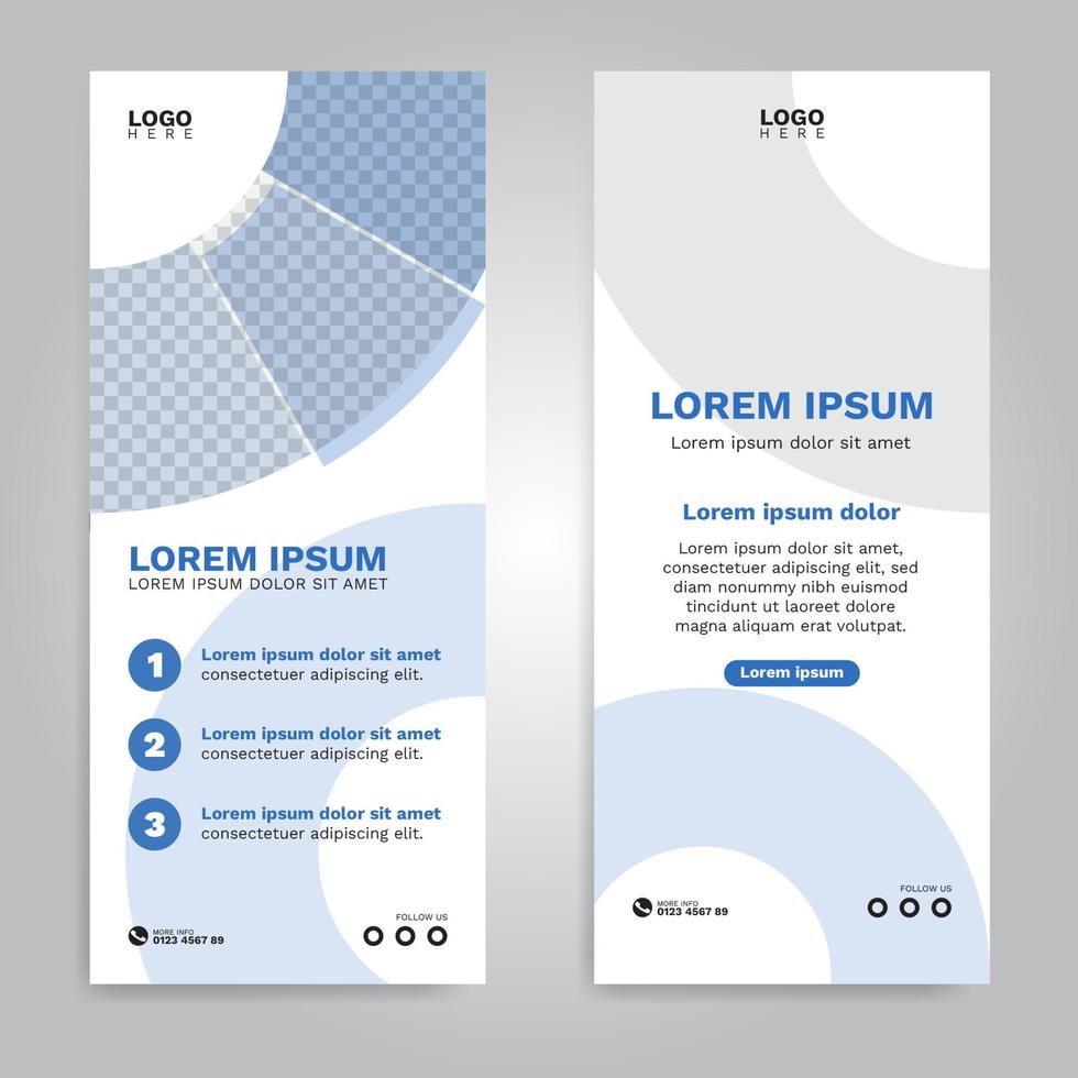 conjunto simple de banners verticales modernos vector