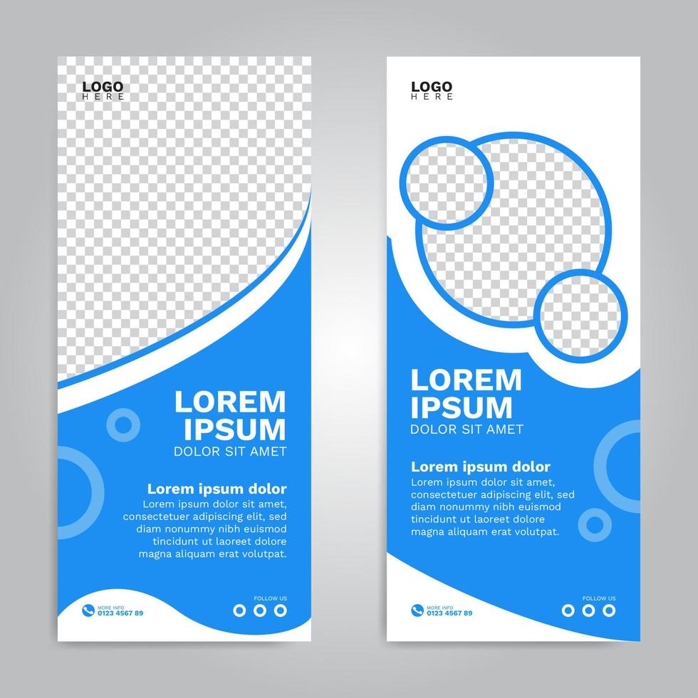 conjunto simple de banners verticales modernos vector