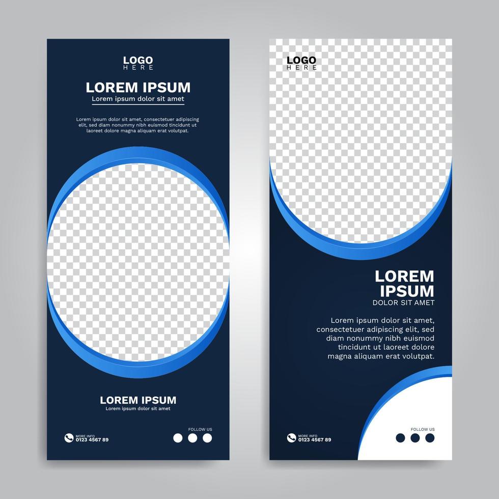 simple set of modern vertical banners vector