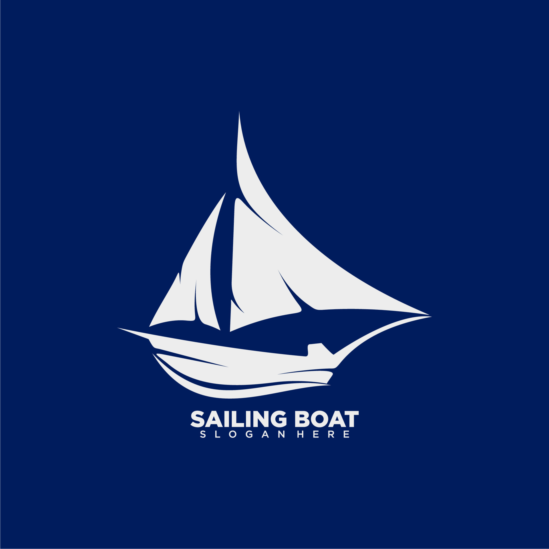 Sailing ship logo. sailing ship graphic illustration 12820568 Vector