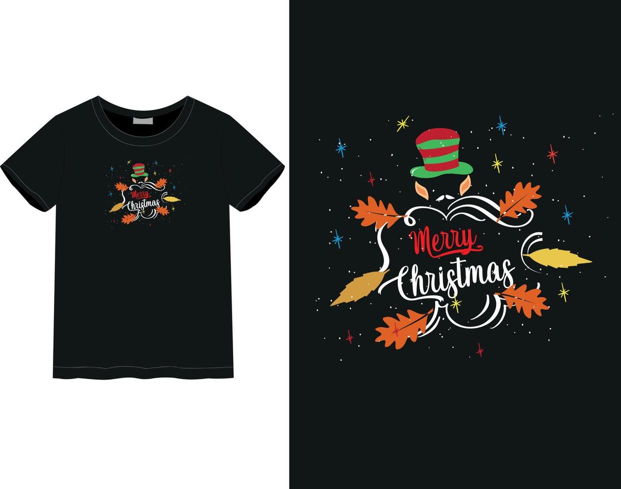 Merry Christmas Day t-shirt vector