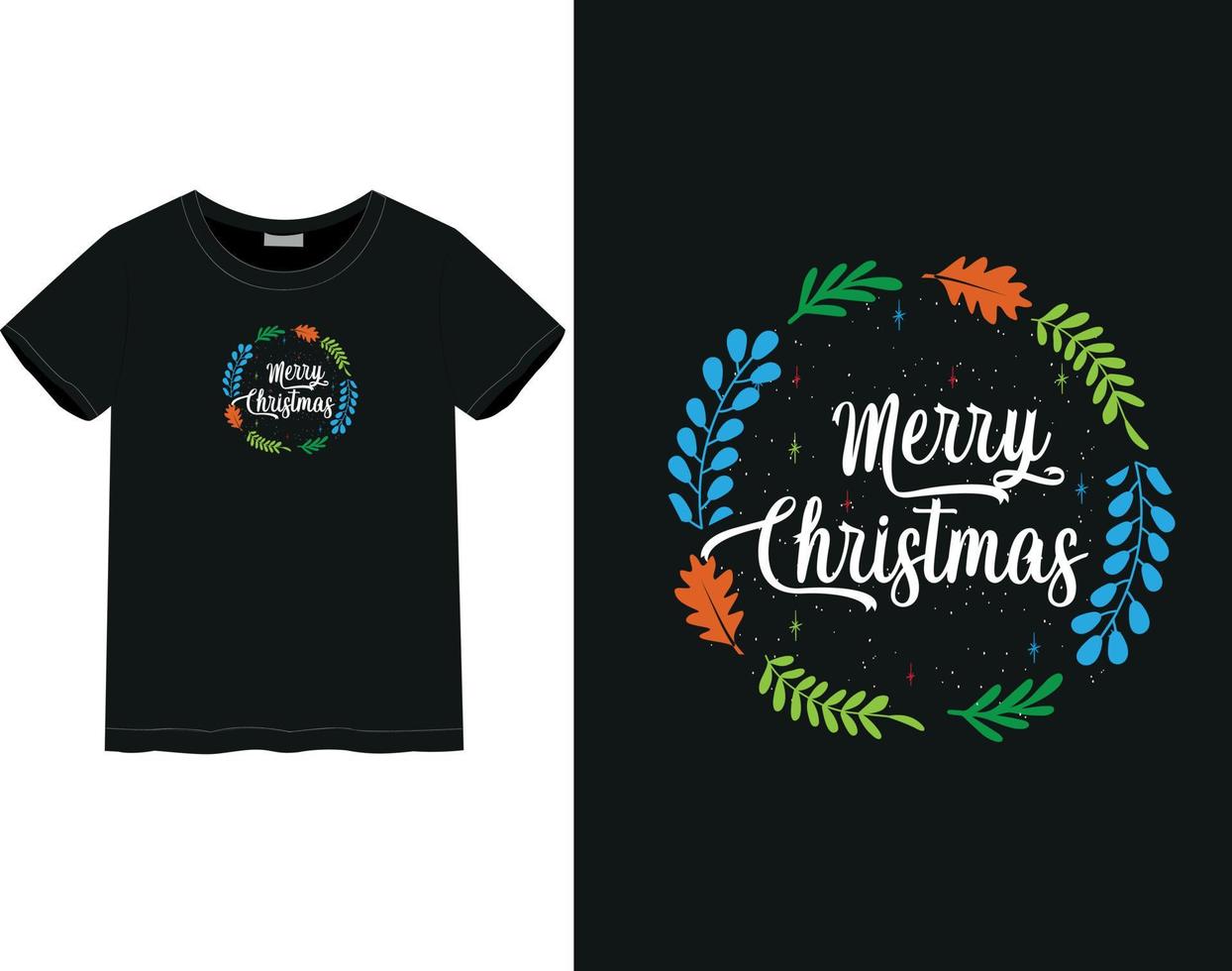 Merry Christmas Day t-shirt vector