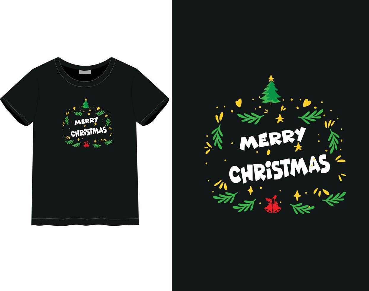 Merry Christmas Day t-shirt vector