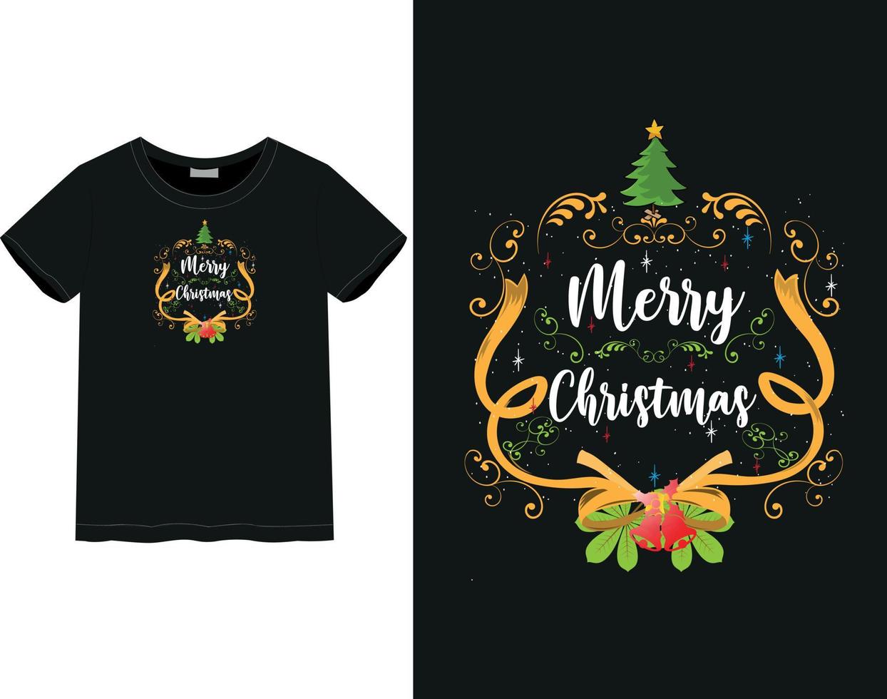 Merry Christmas Day t-shirt vector