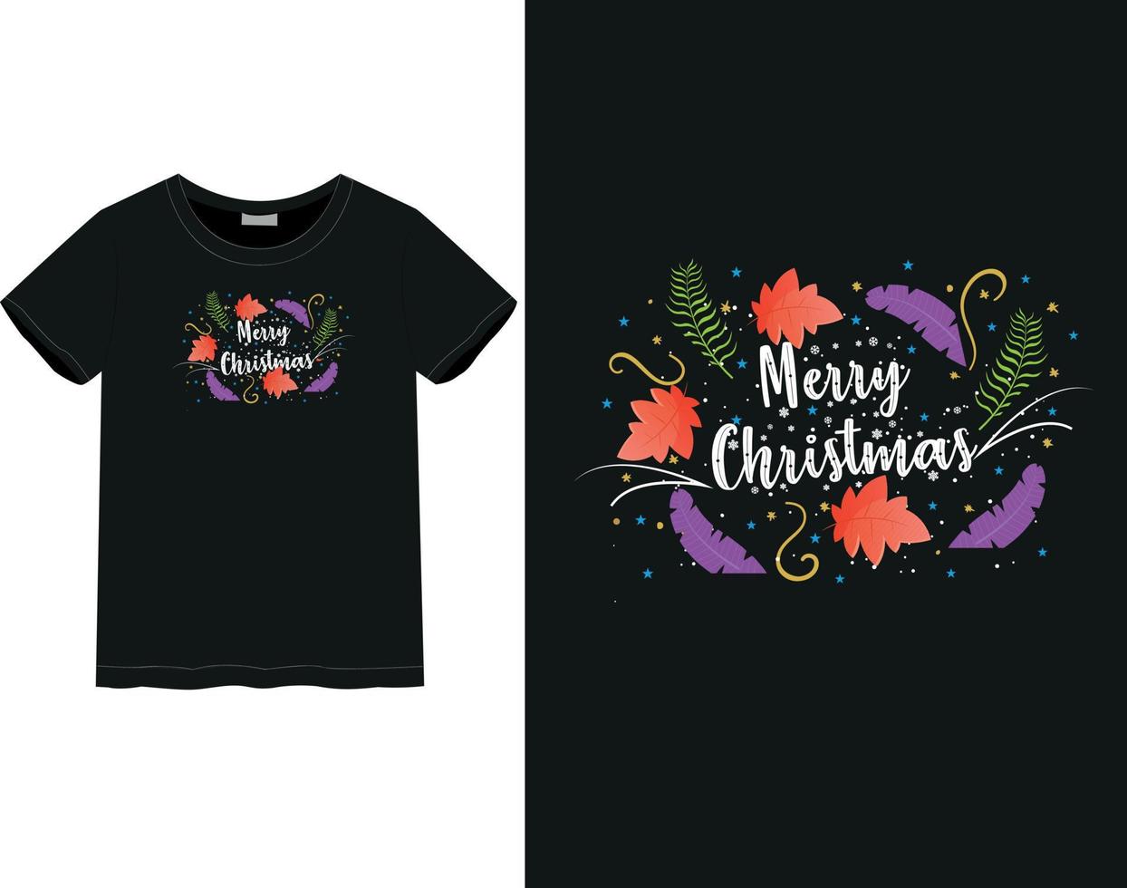 Merry Christmas Day t-shirt vector