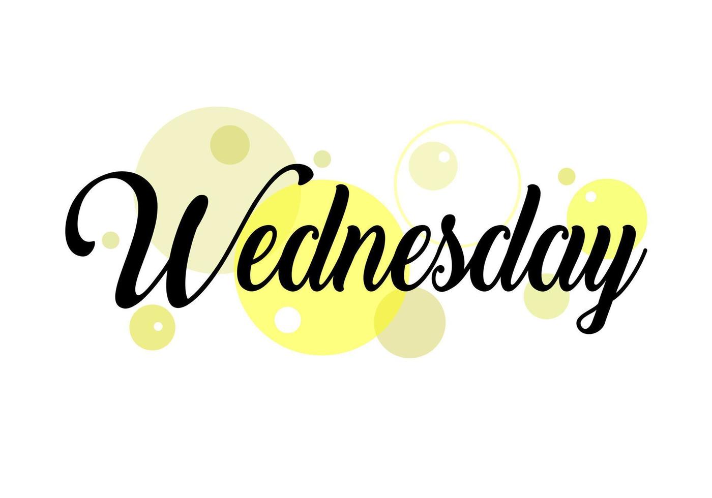 Wednesday writing text vector