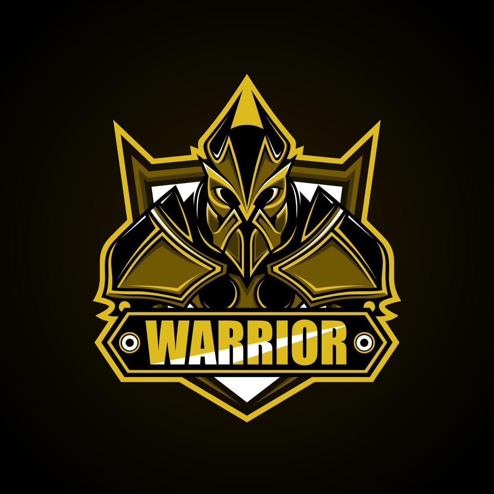 Mascot Gaming E-sport Warrior vector