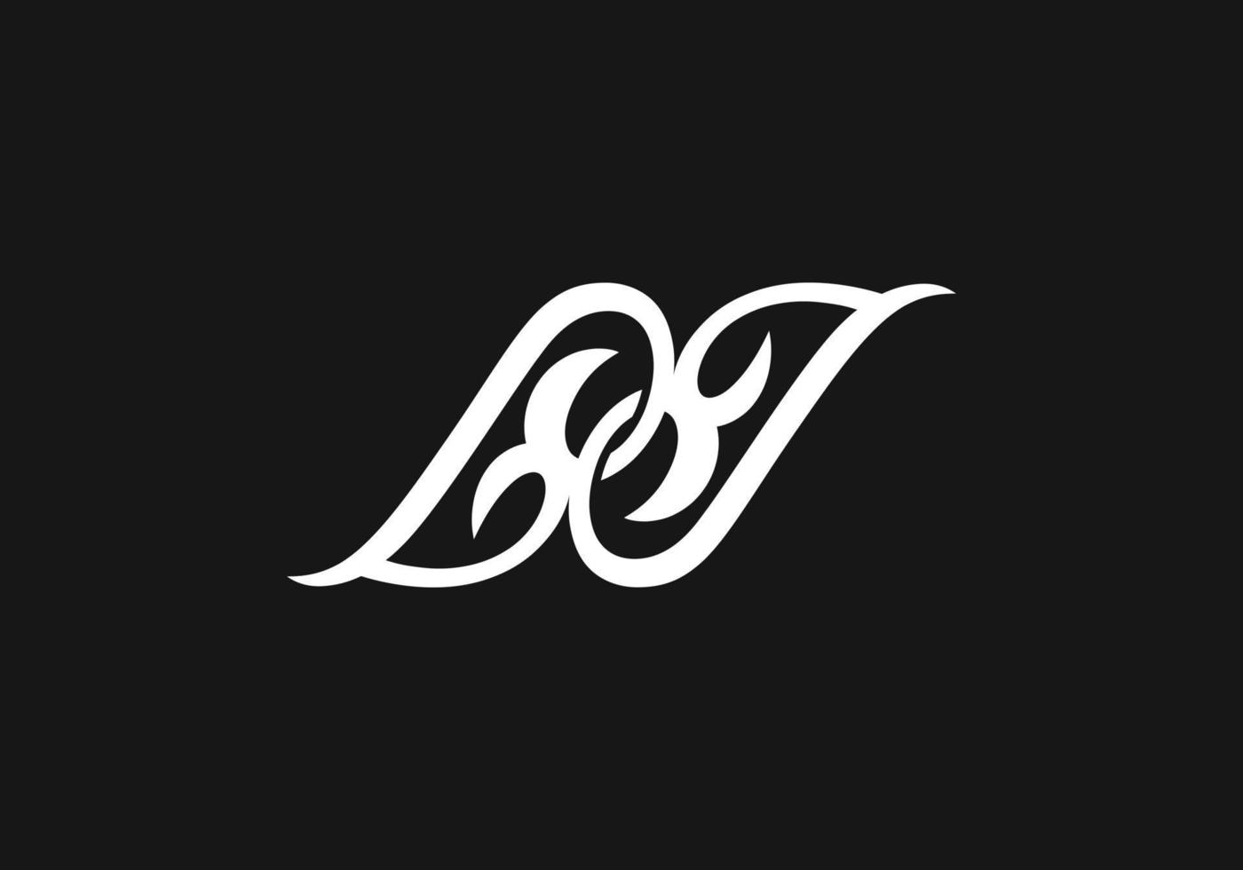 Letter N Monogram vector