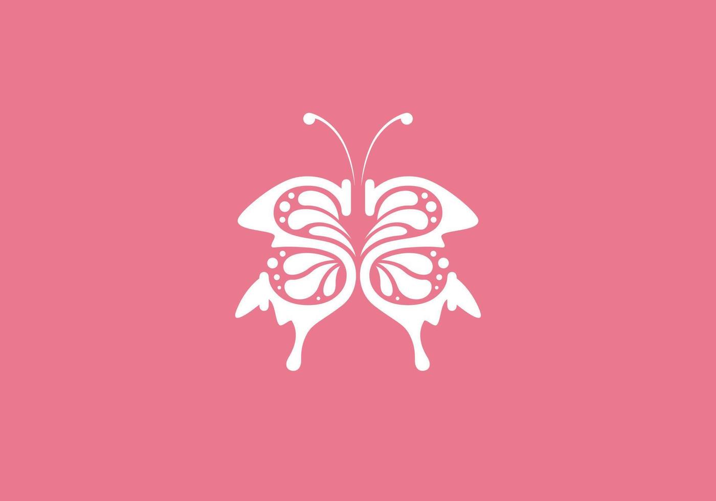 Initial SS Butterfly Logo Design vector