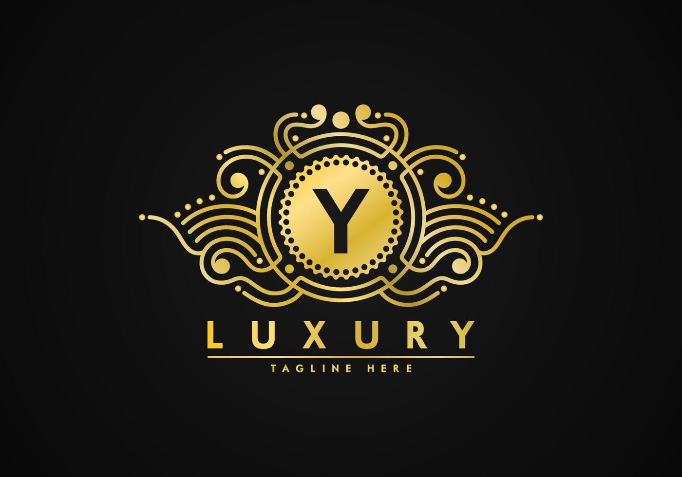 Letter Y Luxury Decoration Logo vector