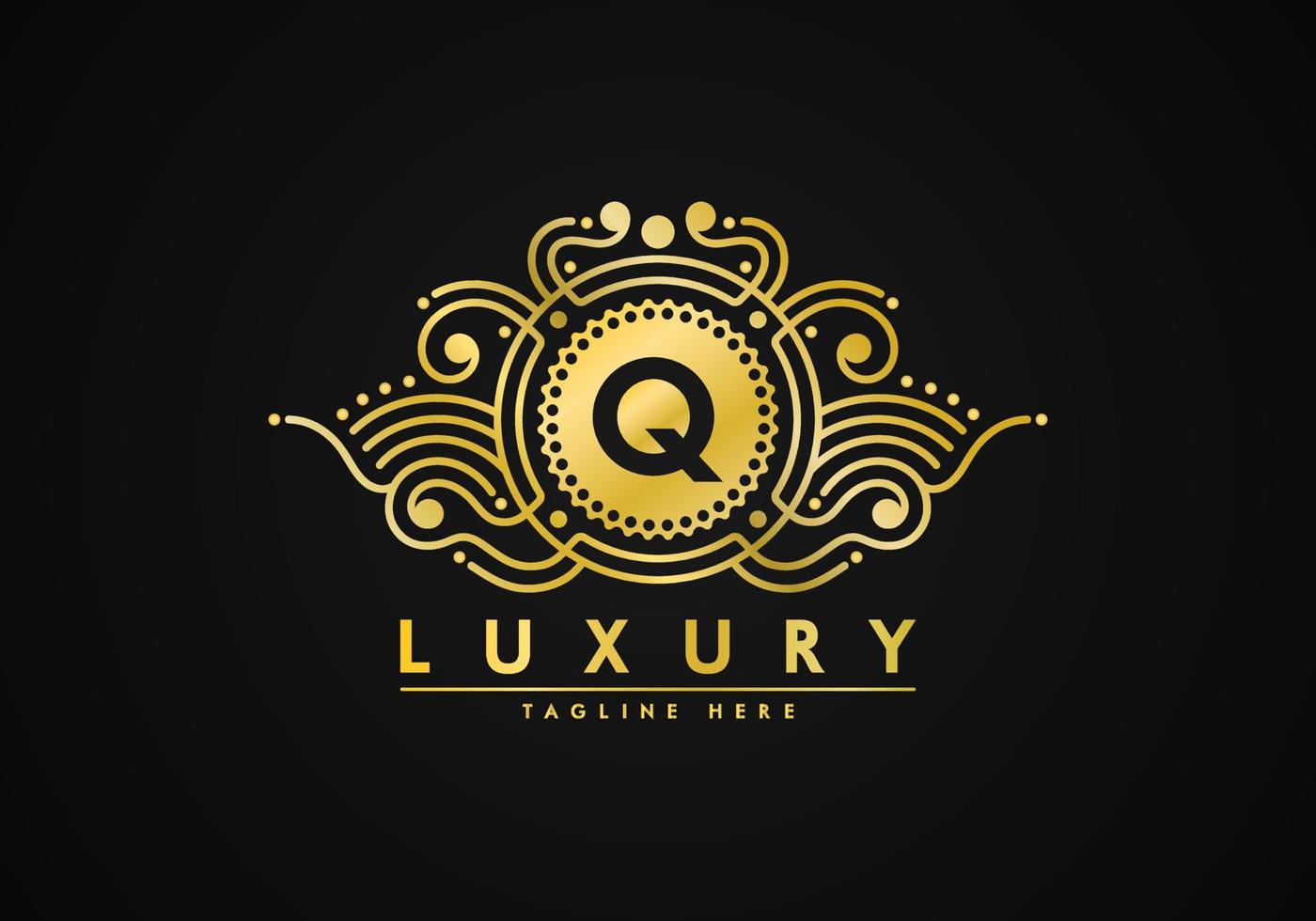 Letter Q Luxury Decoration Logo vector