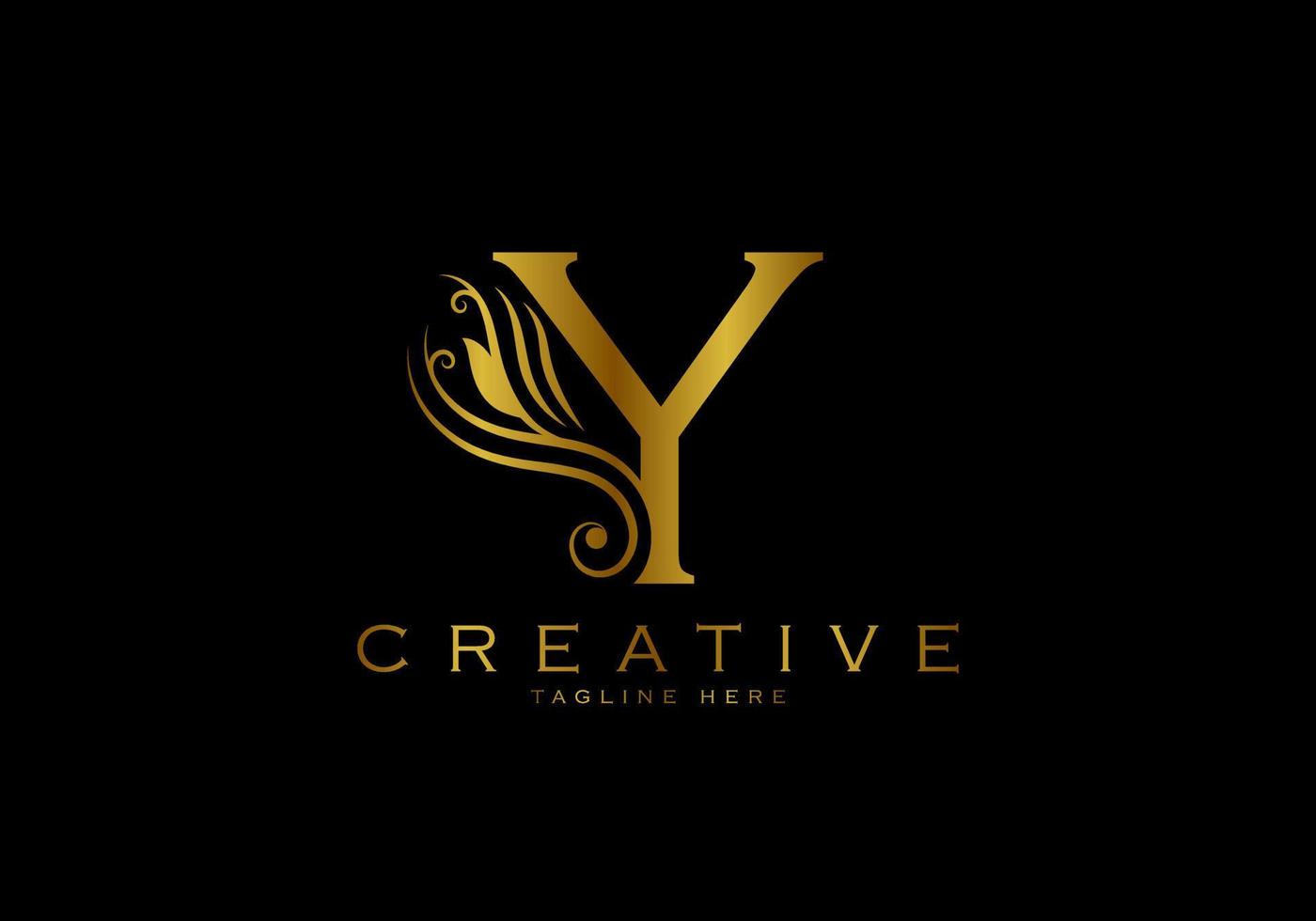 Letter Y Luxury Logo Template vector