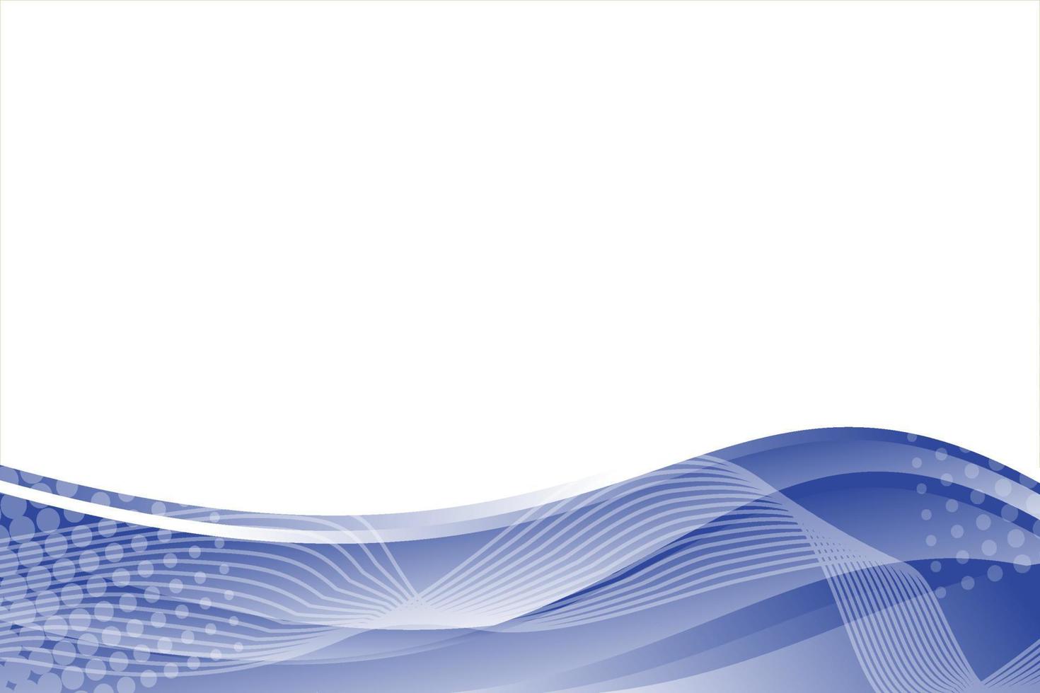 Blue white gradient wave banner abstract background vector