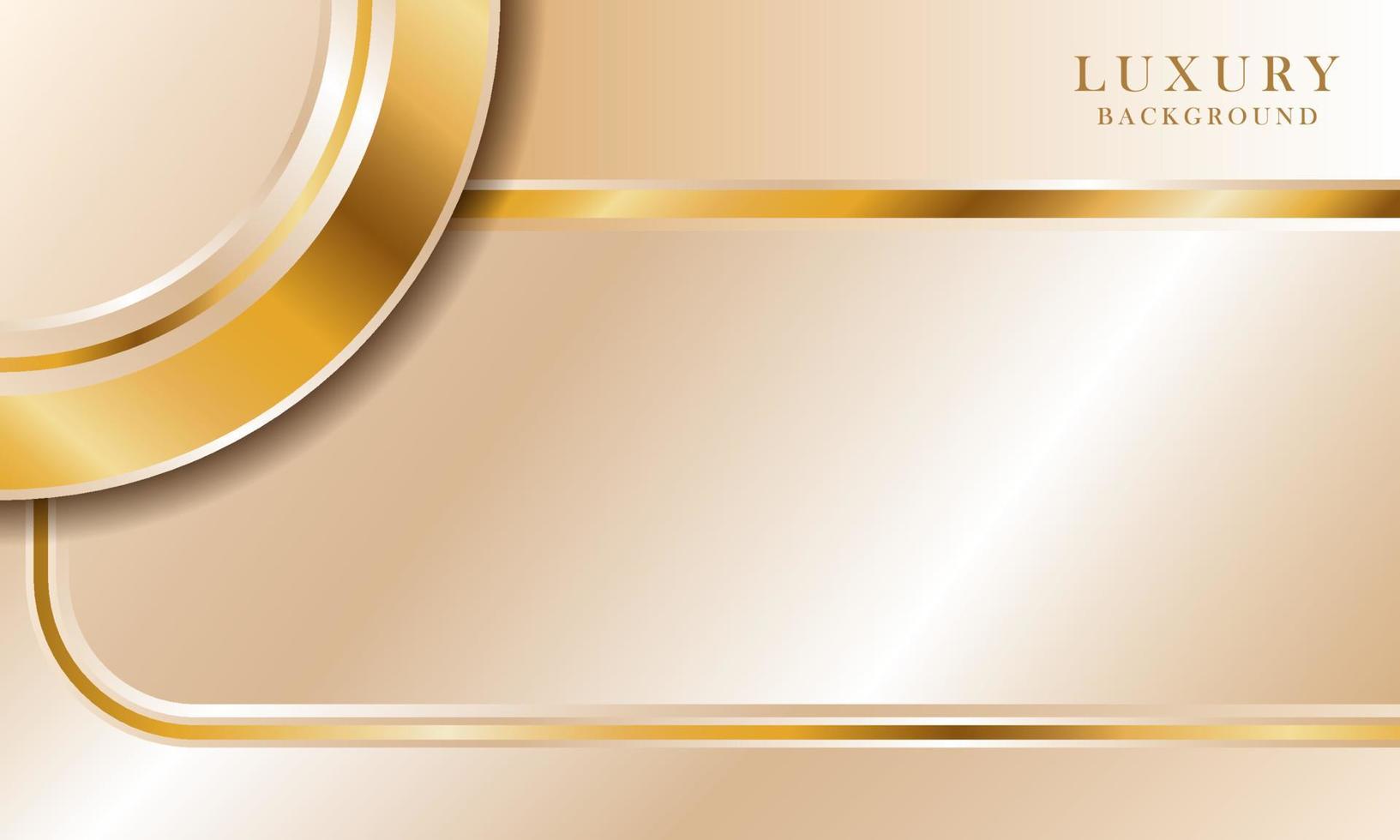 Luxurious light cream abstract background combined with gold line elements, modern template design vector illustration.
