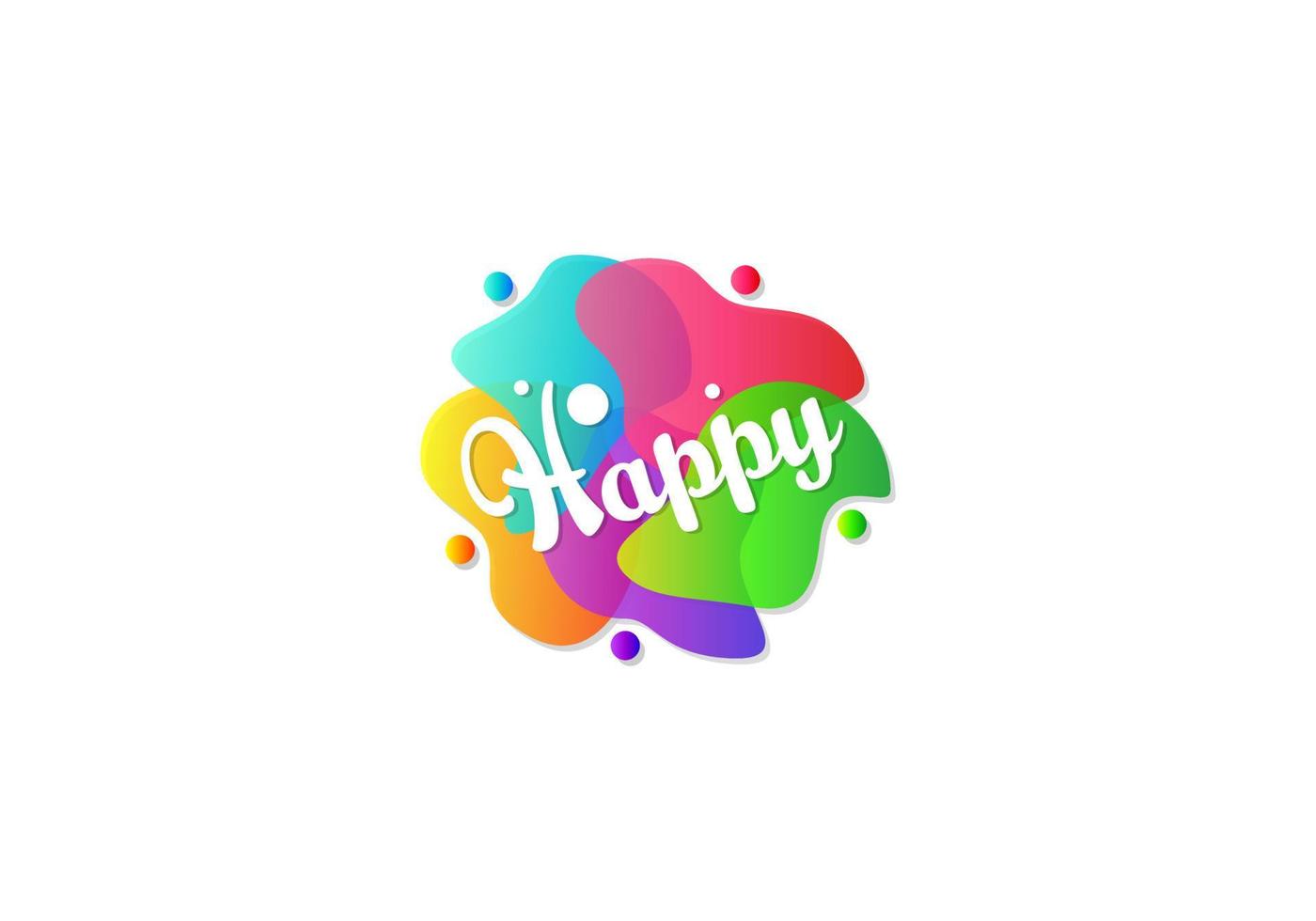 Gradient Colorful Logotype Writing, Vector Template Design.