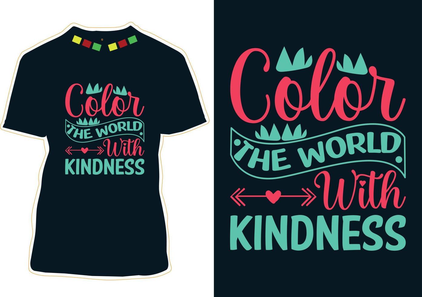 World kindness Day T-shirt design vector