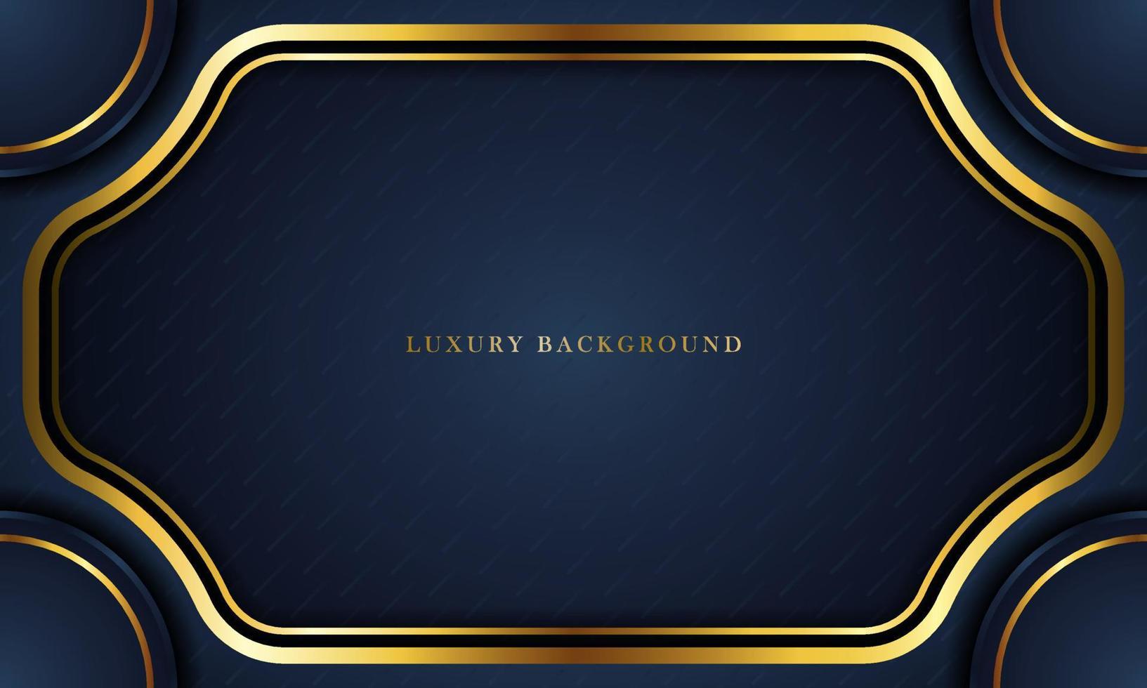 Luxury Dark Blue Background With a golden color combination, perfect for templates, brochures, business cards, banners or wallpapers. elegant design. vector