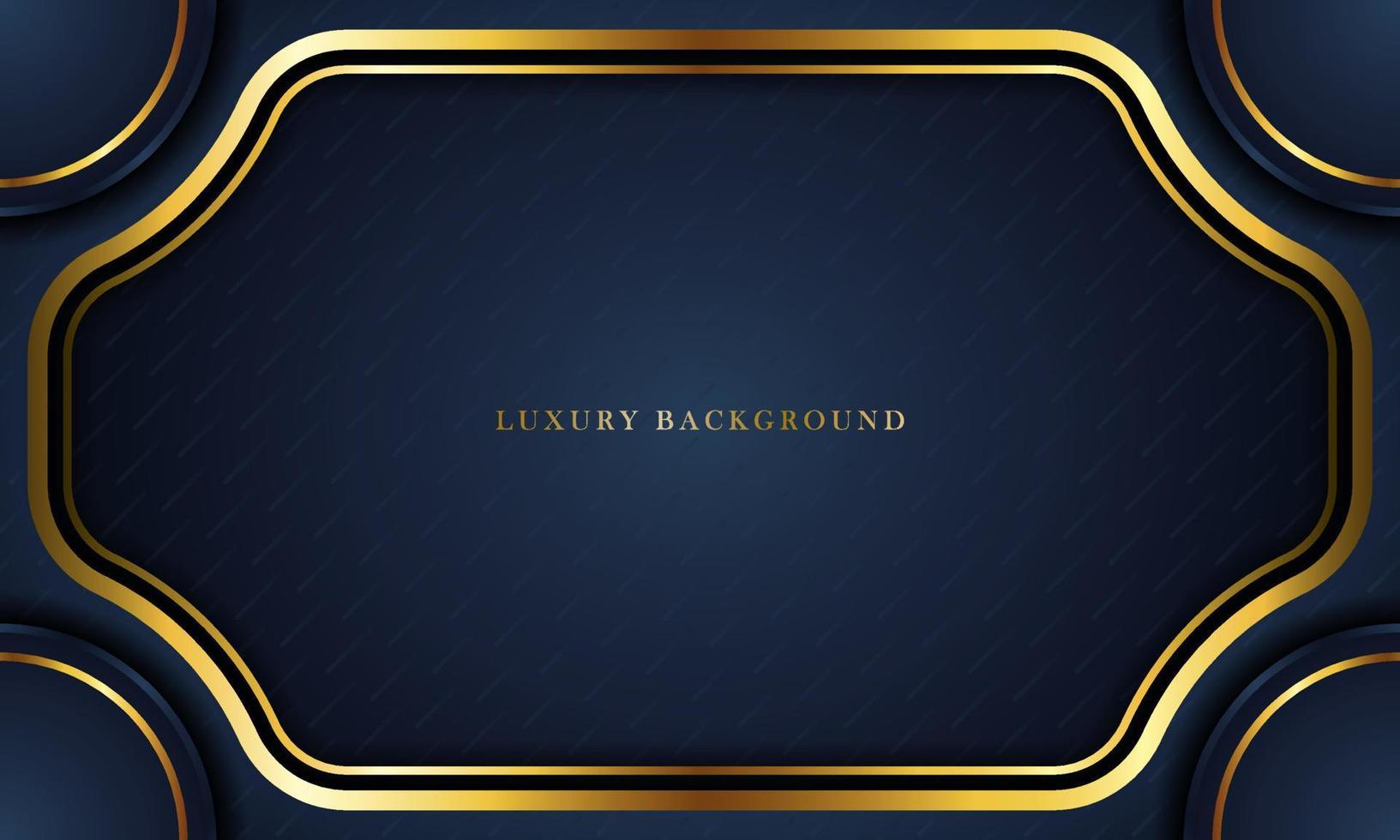 Luxury Dark Blue Background With a golden color combination, perfect for templates, brochures, business cards, banners or wallpapers. elegant design. vector