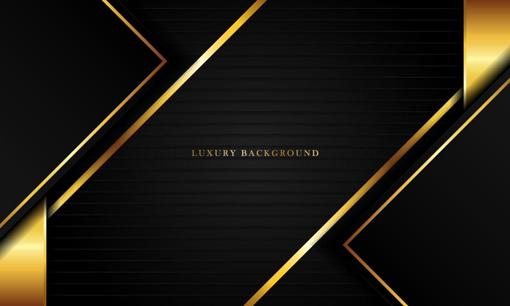 Luxury Black Background With a golden color combination, perfect for templates, brochures, business cards, banners or wallpapers. elegant design. vector