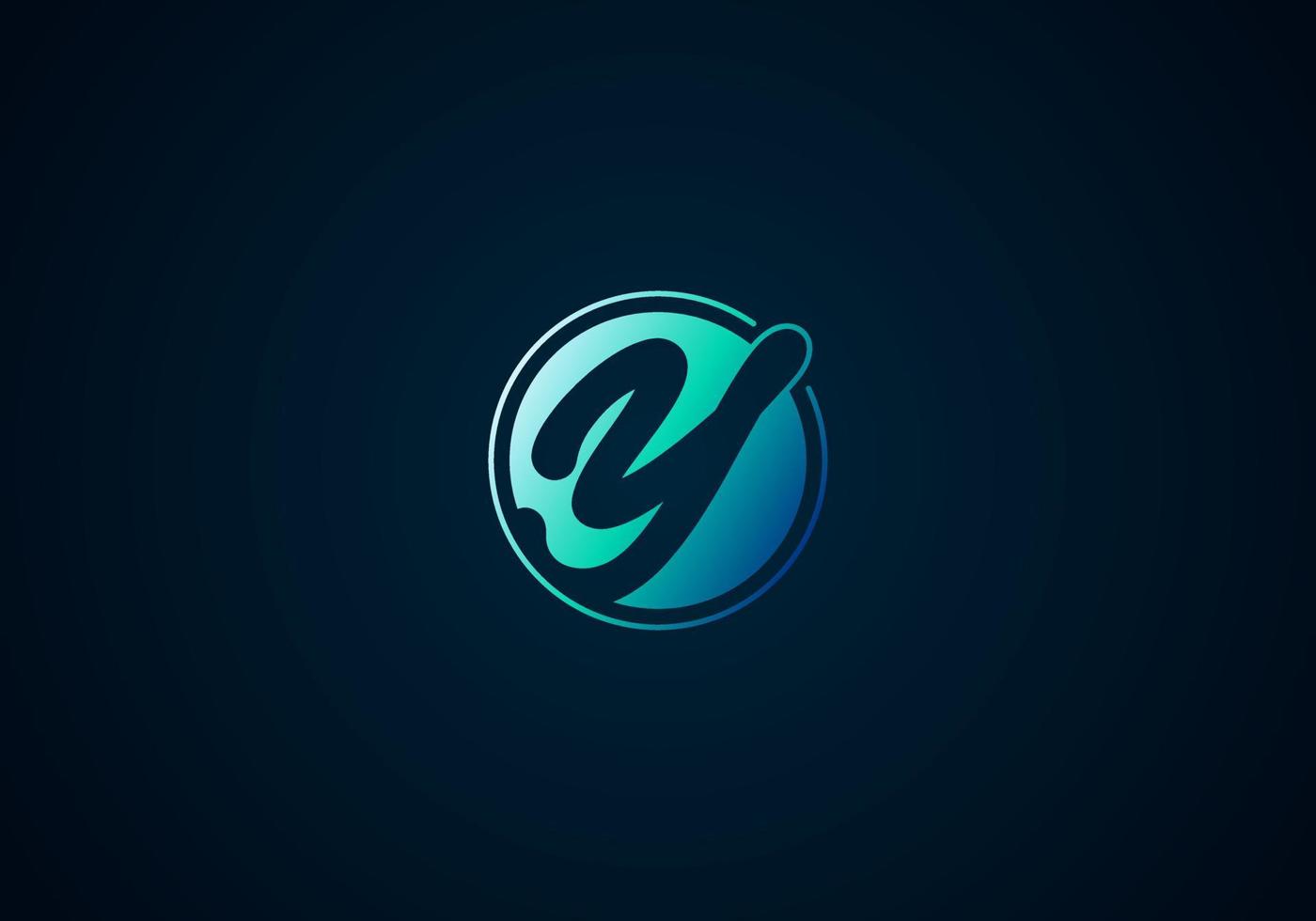 Letter Y Linked Circle Logo vector