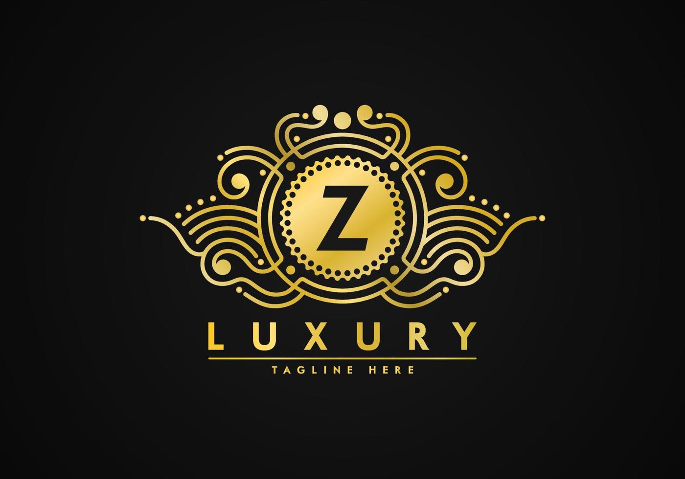 Letter Z Luxury Decoration Logo vector