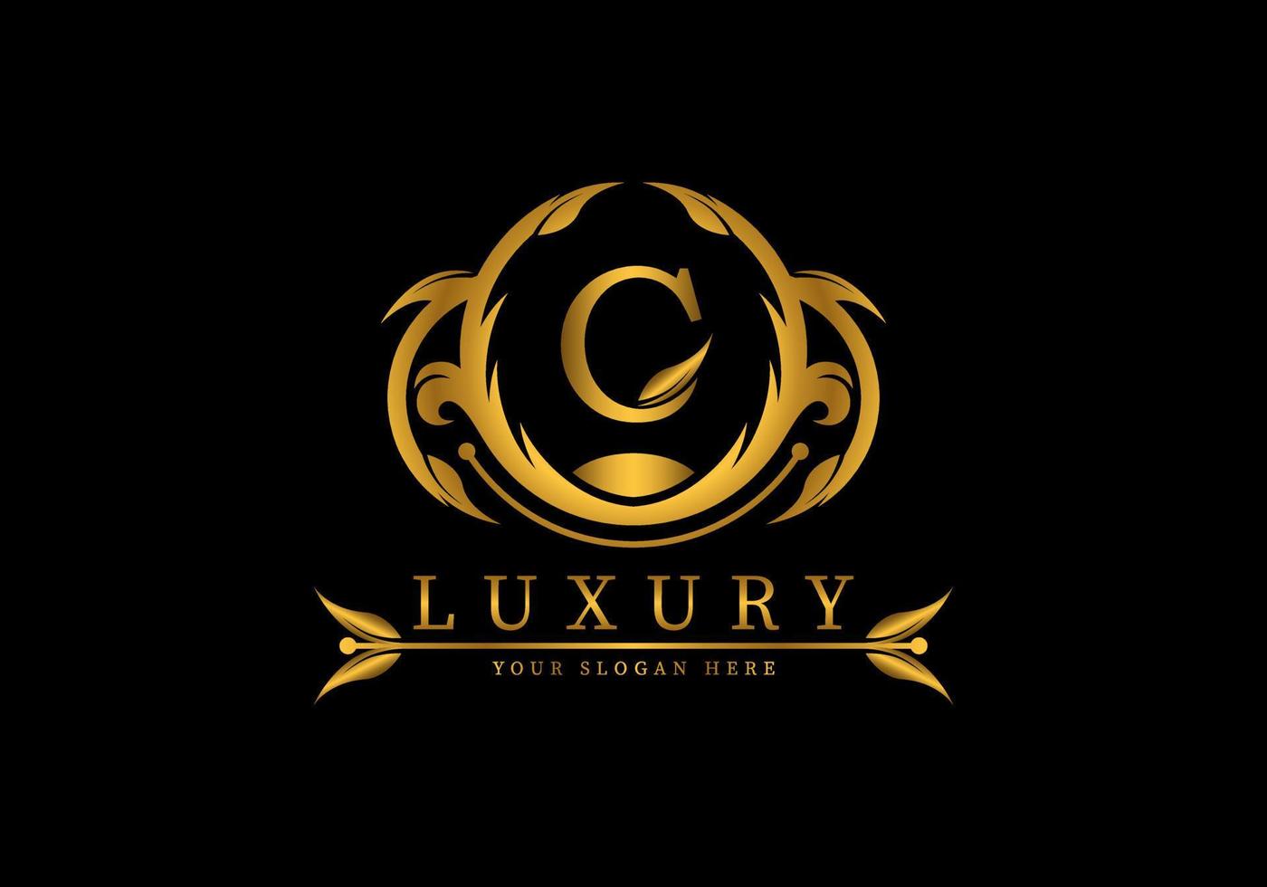 Letter C Luxury Logo Template Decoration vector