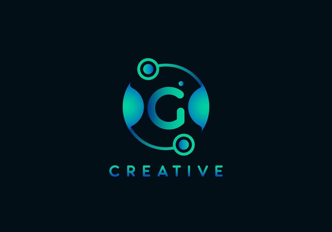 Initial Letter G Technology Logo vector