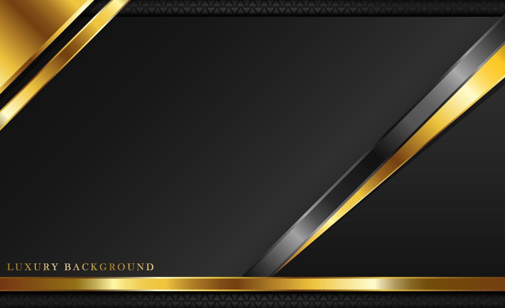 Luxury Black Background With a golden color combination. vector